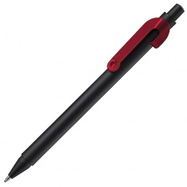Ручка металлическая шариковая B1 Snake, чёрная с бордовым