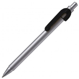 Ручка металлическая шариковая B1 Snake, серебристая с чёрным