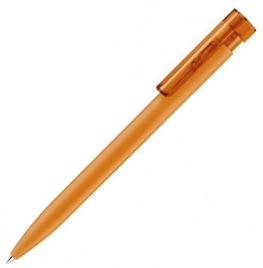 Шариковая ручка Senator Liberty Polished Soft Touch Clip Clear, оранжевая