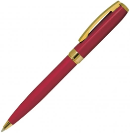 Ручка металлическая шариковая B1 Royalty, красная с золотистым