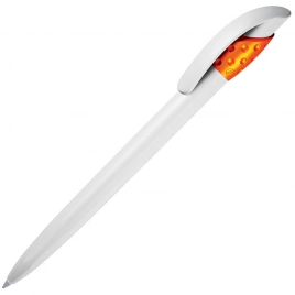 Шариковая ручка Lecce Pen GOLF, бело-оранжевая
