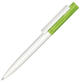 Шариковая ручка Senator Headliner Clear Basic, белая с салатовым
