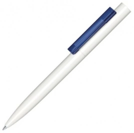 Шариковая ручка Senator Headliner Polished Basic, белая с синим