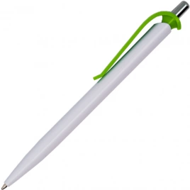 Ручка пластиковая шариковая Z-PEN Efes, белая с салатовым