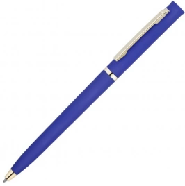 Ручка пластиковая шариковая Vivapens EUROPA SOFT GOLD, синяя с золотистым