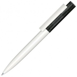 Шариковая ручка Senator Headliner Clear Basic, белая с чёрным