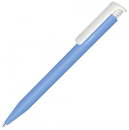 Шариковая ручка Senator Super-Hit Bio matt, голубая с белым