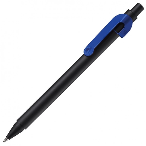 Ручка металлическая шариковая B1 Snake, чёрная с синим фото 1