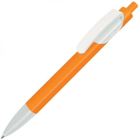 Шариковая ручка Lecce Pen TRIS, оранжевая с белым фото 1