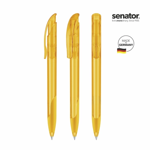 Шариковая ручка Senator Challenger Clear Soft, жёлтая фото 2