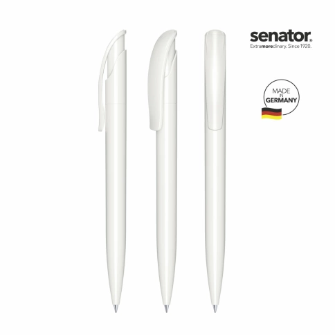 Шариковая ручка Senator Challenger Polished, белая фото 5