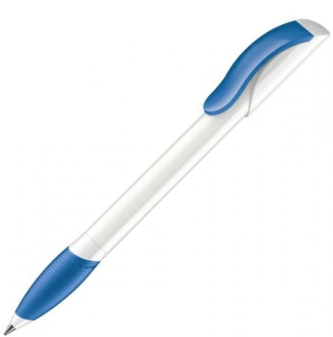Шариковая ручка Senator Hattrix Soft Polished Basic Soft grip zone, голубая фото 1