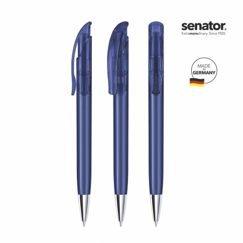 Шариковая ручка Senator Challenger XL Clear, т.синяя фото 2