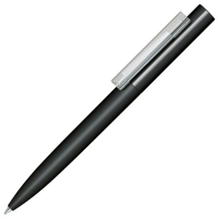 Шариковая ручка Senator Headliner Soft Touch, чёрная с белым фото 1