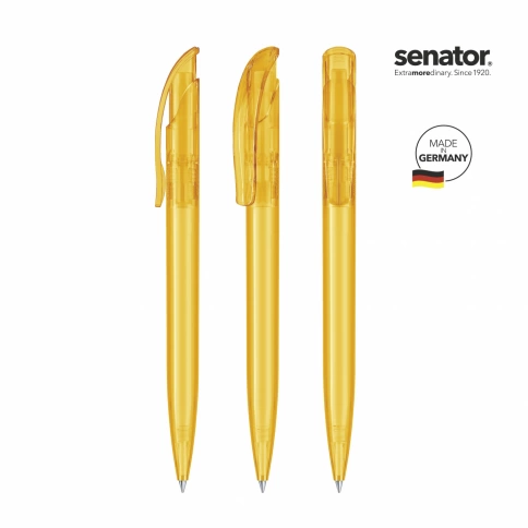 Шариковая ручка Senator Challenger Clear, жёлтая фото 2