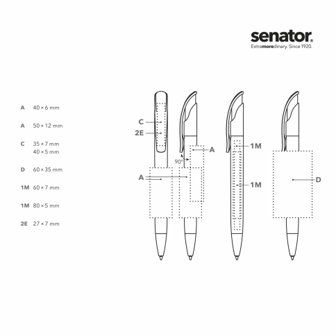 Шариковая ручка Senator Challenger XL Clear, чёрная фото 3