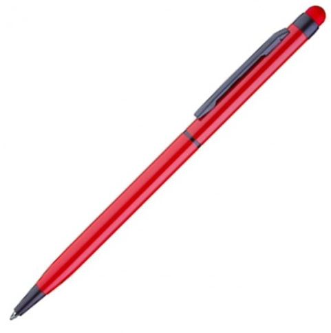Ручка металлическая шариковая B1 Touchwriter Black, красная фото 1