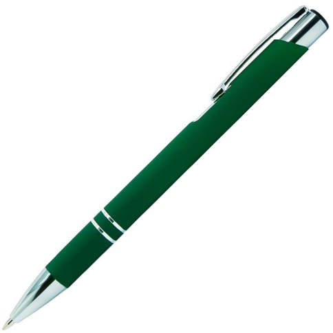 Ручка металлическая шариковая Z-PEN, COSMO Soft Touch, тёмно-зелёная фото 1