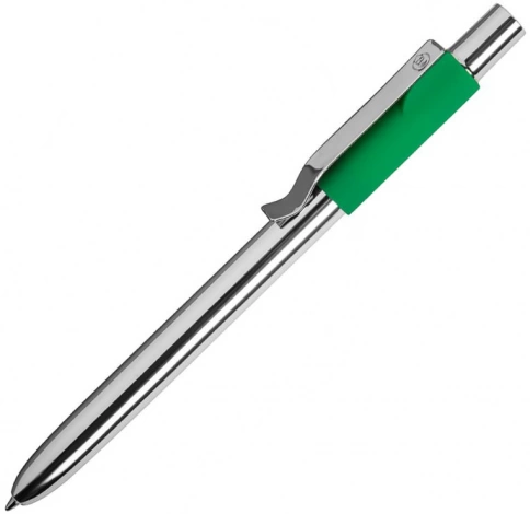 Ручка металлическая шариковая B1 Staple, зелёная фото 1