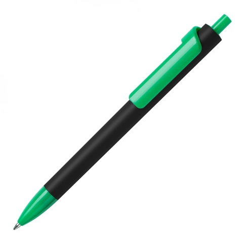 Шариковая ручка Lecce Pen FORTE SOFT BLACK, чёрно-зелёная фото 1