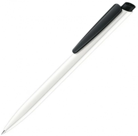 Шариковая ручка Senator Dart Basic Polished, белая с чёрным фото 1