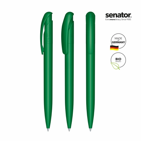 Шариковая ручка Senator Nature Plus Color, зелёная фото 2