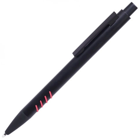 Ручка металлическая шариковая B1 Tatoo, чёрная с красным фото 1