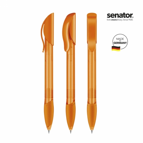 Шариковая ручка Senator Hattrix Soft Clear, оранжевая фото 2