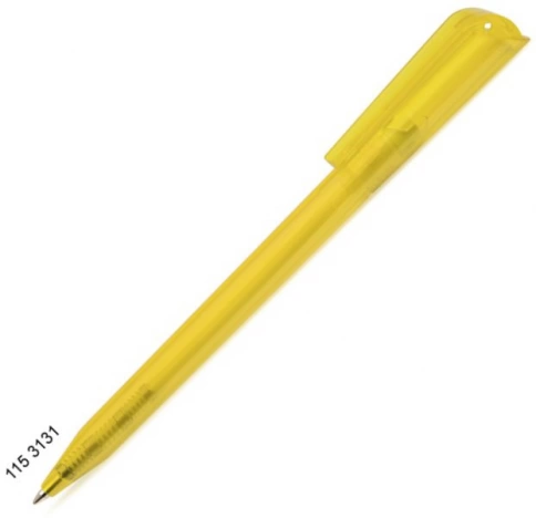 Ручка пластиковая шариковая Grant Prima Transparent, желтая фото 1