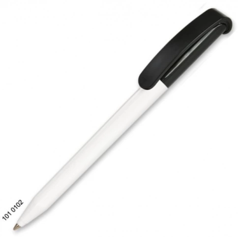 Ручка пластиковая шариковая Grant Automat Classic Mix, белая с чёрным фото 1