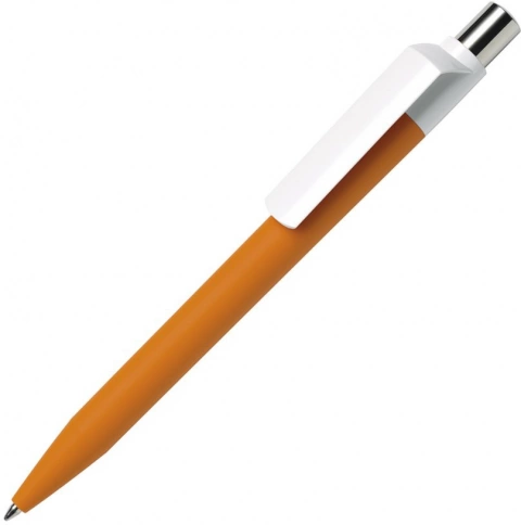 Шариковая ручка MAXEMA DOT, оранжевая с белым фото 1
