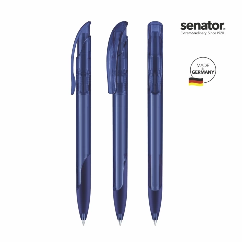 Шариковая ручка Senator Challenger Clear Soft, тёмно-синяя фото 2