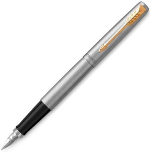Ручка перьевая Parker Jotter Core F691 (2030948) Stainless Steel GT M перо сталь нержавеющая подар.кор. фото 1