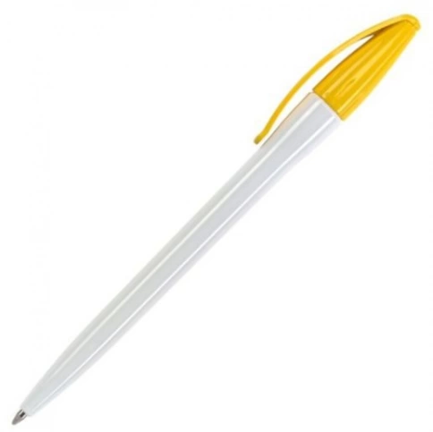 Шариковая ручка Dreampen Slim Classic, бело-жёлтая фото 1