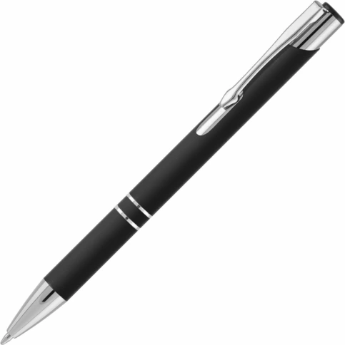 Ручка металлическая шариковая Vivapens KOSKO SOFT, чёрная фото 1