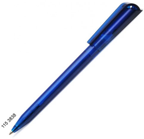 Ручка пластиковая шариковая Grant Prima Transparent, прозрачно-синяя фото 1