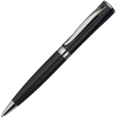 Ручка металлическая шариковая B1 Wizard Chrome, чёрная фото 1