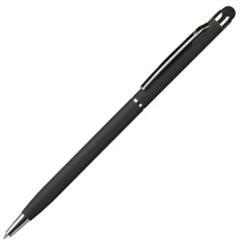 Ручка металлическая шариковая B1 Touchwriter Soft, чёрная фото 1