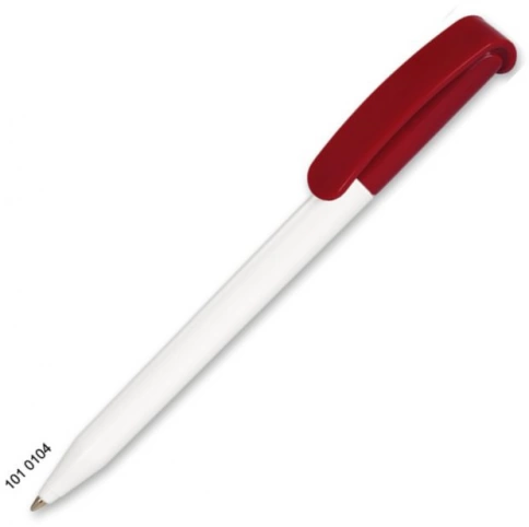 Ручка пластиковая шариковая Grant Automat Classic Mix, белая с тёмно-красным фото 1