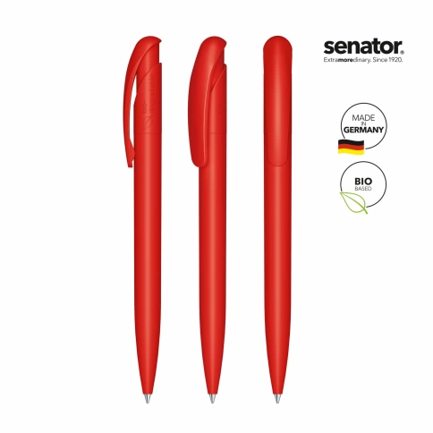 Шариковая ручка Senator Nature Plus Color, красная фото 2