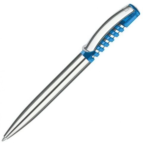 Шариковая ручка Senator New Spring Chrome Clear, голубая фото 1