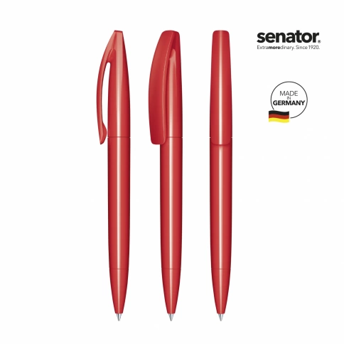 Шариковая ручка Senator Bridge Polished, красная фото 2