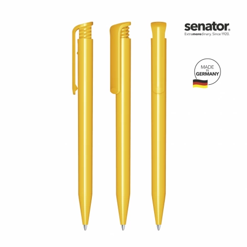 Шариковая ручка Senator Super-Hit Polished, жёлтая фото 2