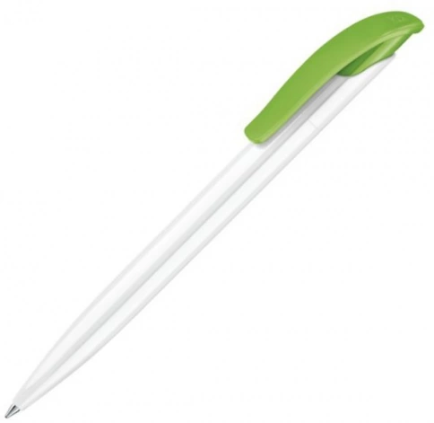 Шариковая ручка Senator Challenger Basic Polished, белая с салатовым фото 1
