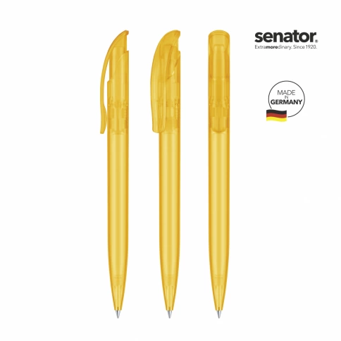 Шариковая ручка Senator Challenger Frosted, жёлтая фото 5