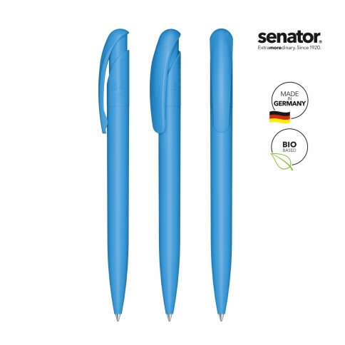 Шариковая ручка Senator Nature Plus Color, голубая фото 2