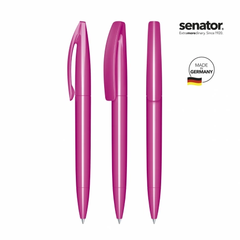 Шариковая ручка Senator Bridge Polished, розовая фото 2