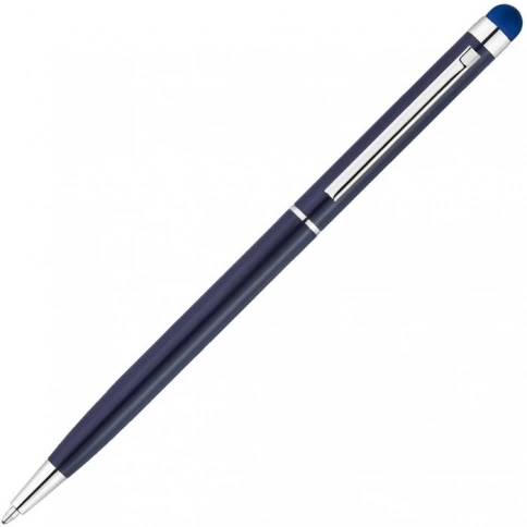 Ручка металлическая шариковая Vivapens KENO METALLIC, тёмно-синяя фото 3