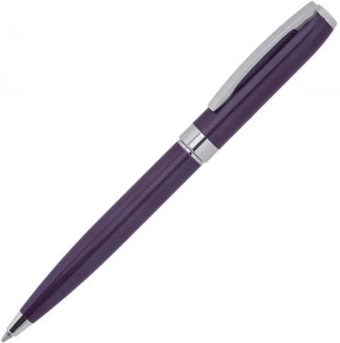Ручка металлическая шариковая B1 Royalty, фиолетовая с серебристым фото 1