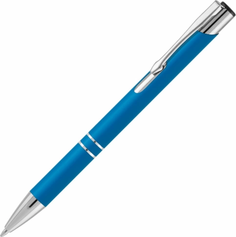 Ручка металлическая шариковая Vivapens KOSKO SOFT, голубая фото 1